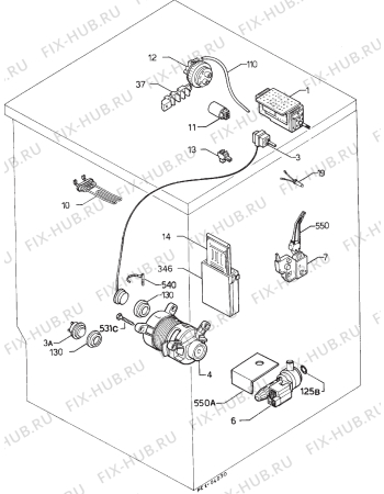 Взрыв-схема стиральной машины Zanussi ZWD1052TURBO - Схема узла Electrical equipment 268