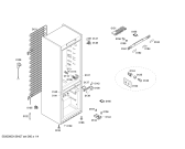 Схема №1 KGN34A93 с изображением Дверь для холодильника Bosch 00247644
