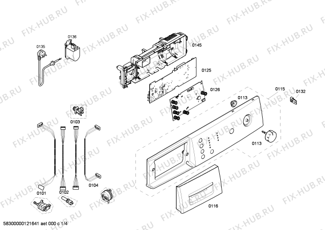 Схема №3 WAE28173EX Maxx for kids с изображением Панель управления для стиралки Bosch 00663659