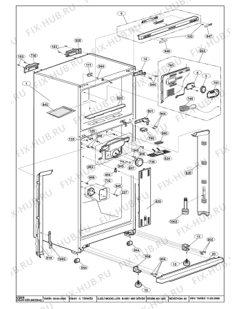 Схема №2 BEKO NDP 9560 WD (6032408129) с изображением Трубка для холодильника Beko 4833250100