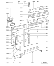 Схема №1 GSI 6989 E BR с изображением Панель для посудомойки Whirlpool 481245371574