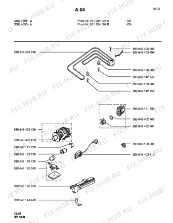 Взрыв-схема посудомоечной машины Zanker GSU 4655B  -D- - Схема узла Section3