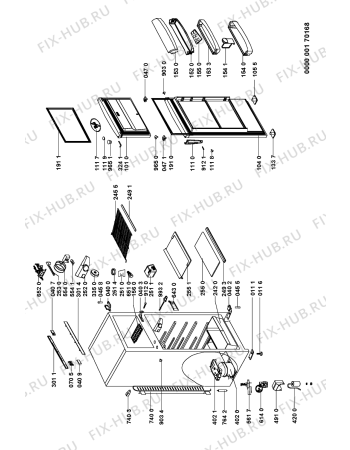 Схема №1 ARC 3590 с изображением Дверца для холодильника Whirlpool 481241618912