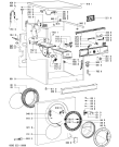 Схема №1 AWO/D 8431 с изображением Модуль (плата) для стиралки Whirlpool 481221470334