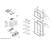 Схема №2 KD42VX01NE с изображением Дверь морозильной камеры для холодильника Siemens 00685191