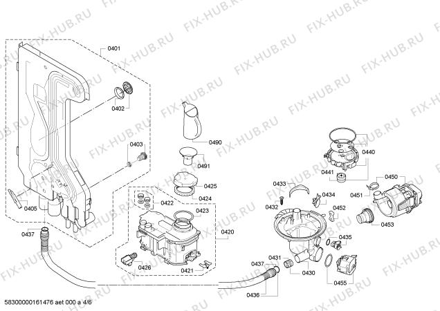 Схема №3 SMS40D22EU, Aqua-Stop с изображением Инструкция по эксплуатации для посудомойки Bosch 00729766
