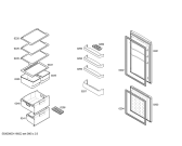 Схема №2 KGV24C00 с изображением Дверь для холодильной камеры Bosch 00244096