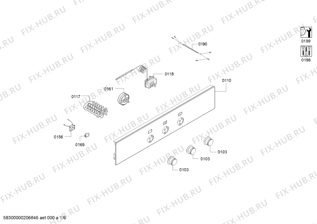 Схема №2 HB11AB7N0W с изображением Ручка управления духовкой для электропечи Siemens 10000305