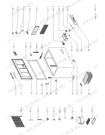 Схема №1 071/838 с изображением Дверца для холодильника Whirlpool 481944268128