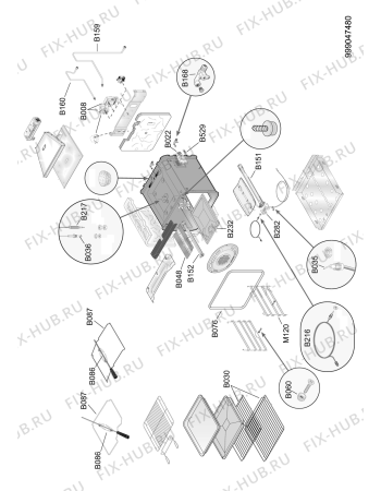 Схема №1 ACK 6400 IN с изображением Шланг для плиты (духовки) Whirlpool 482000018957
