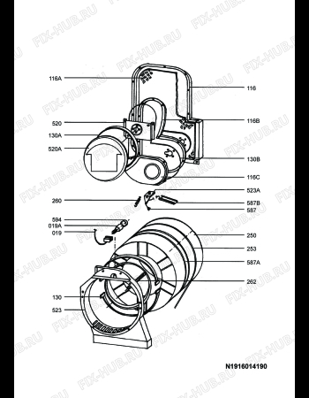 Схема №4 LTH8080WP с изображением Модуль (плата) для стиралки Aeg 8996471602723