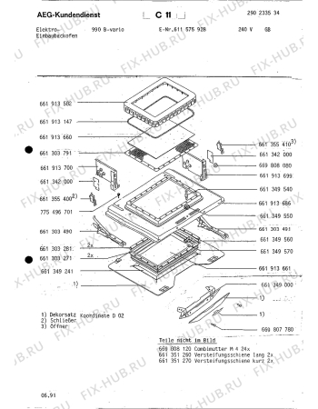 Взрыв-схема плиты (духовки) Aeg COMPETENCE 990B GB - Схема узла Section4