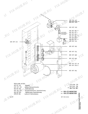 Взрыв-схема комплектующей Aeg WSP758 - Схема узла Electrical equipment