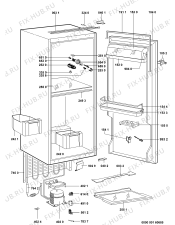 Схема №1 CBI654W (F092305) с изображением Наставление для холодильника Indesit C00359733