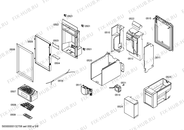 Схема №2 FID18P30 с изображением Монтажный набор для холодильника Bosch 00670080