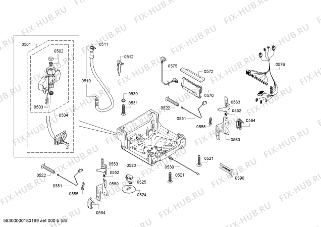Схема №2 SPV86S00DE Exclusiv. Made in Germany с изображением Передняя панель для посудомоечной машины Bosch 00791807