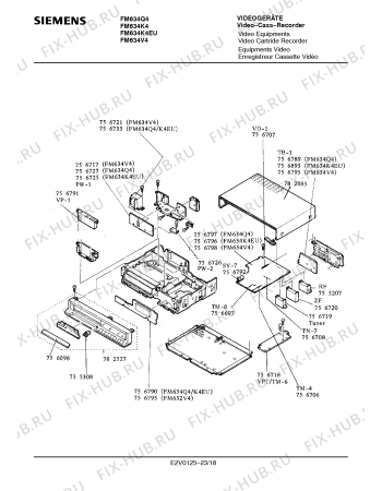 Схема №4 FM634V4 с изображением Сервисная инструкция для видеоаппаратуры Siemens 00535384