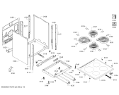 Схема №2 HCE722323U с изображением Фронтальное стекло для плиты (духовки) Bosch 00712156