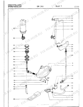 Схема №7 GM185160 с изображением Гайка для электропосудомоечной машины Bosch 00321055