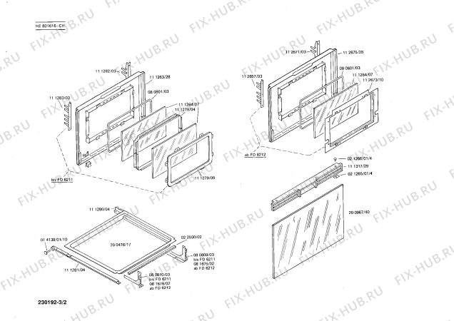 Схема №1 HE801616 с изображением Переключатель для электропечи Siemens 00022184