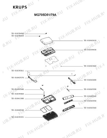Схема №1 PG720051/79A с изображением Покрытие для электрогриля Seb TS-01040991