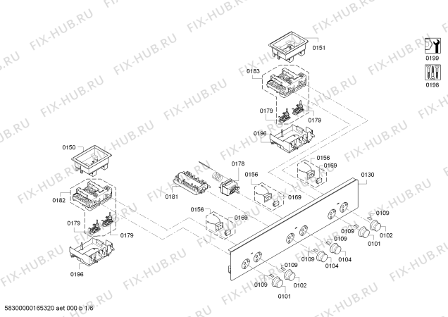 Схема №2 P1HEB32051 Pitsos с изображением Панель управления для электропечи Bosch 00741429