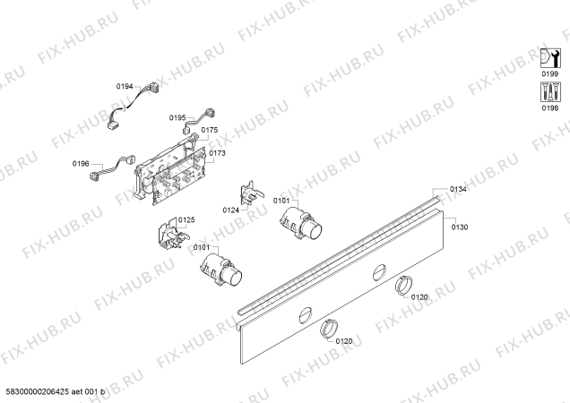 Схема №2 3HB584CA0 с изображением Ручка выбора температуры для духового шкафа Bosch 10005321