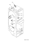 Схема №3 S25B RWW22-A/G с изображением Уплотнение для холодильной камеры Whirlpool 481010445221