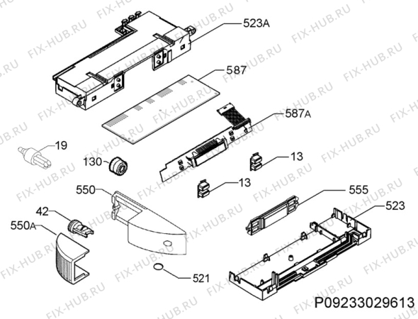 Взрыв-схема холодильника Electrolux ERC33430X - Схема узла Diffusor