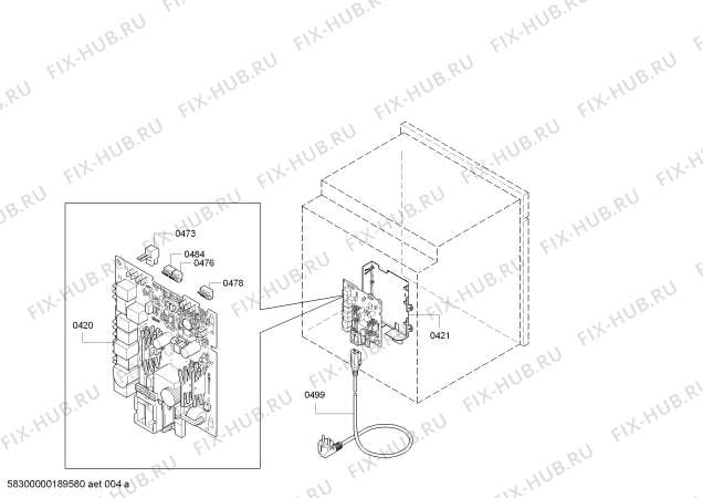Схема №2 C28CT24N0 CCT 2824 N MC с изображением Направляющая ComfortFlex для плиты (духовки) Bosch 00577695