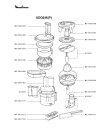 Схема №1 ADG544(Q) с изображением Запчасть  для кухонного измельчителя Moulinex MS-4893771