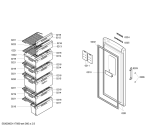 Схема №1 GS28NV40 с изображением Дверь для холодильной камеры Siemens 00244294