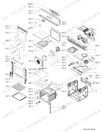 Схема №1 AKZ 651/NB с изображением Панель для духового шкафа Whirlpool 481245249492