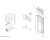 Схема №1 KID28V20FF с изображением Дверь для холодильника Bosch 00244048