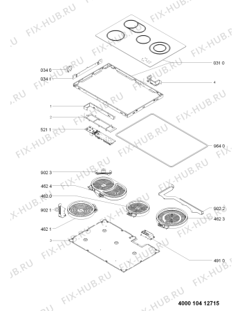 Схема №1 AKT 836/NE с изображением Втулка для плиты (духовки) Whirlpool 480121103289