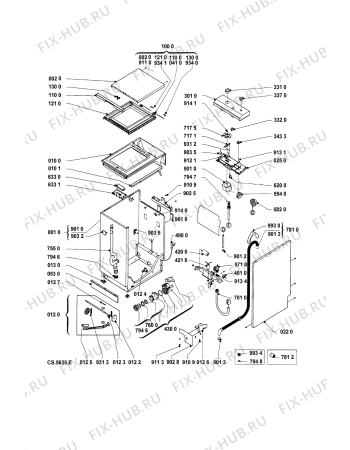 Схема №1 AWF 258 IG с изображением Декоративная панель для стиралки Whirlpool 481945319611