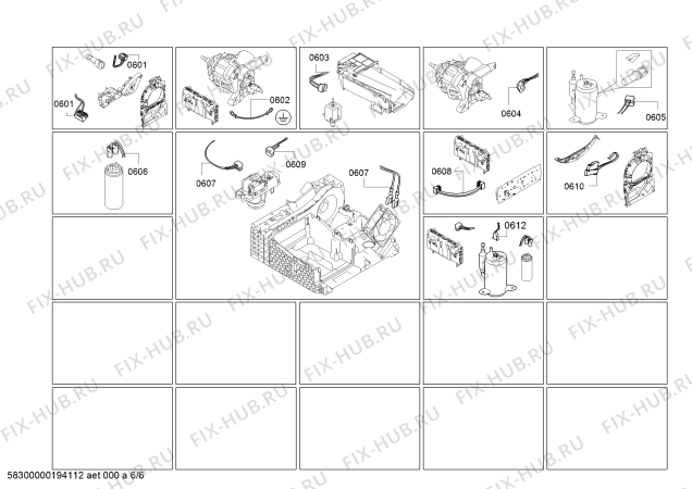 Схема №2 WTW854V0 SelfCleaning Condenser с изображением Модуль управления, запрограммированный для сушилки Bosch 10003157