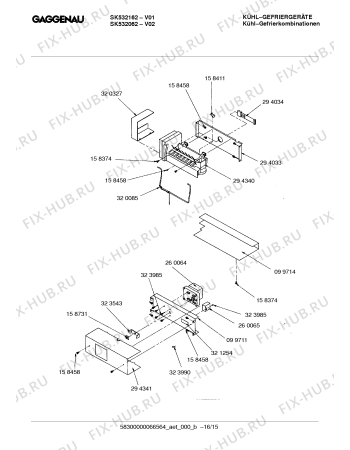 Схема №3 SK530062 с изображением Переключатель для холодильника Bosch 00324048