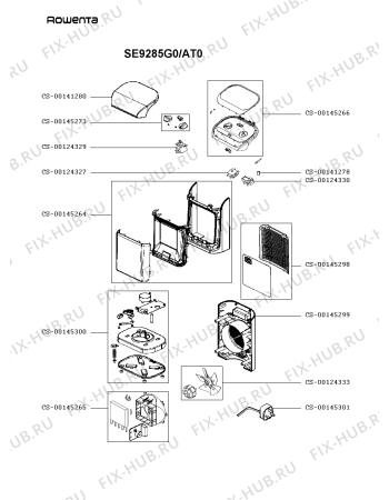 Схема №1 SE9285G0/AT0 с изображением Декоративная панель для электрообогревателя Rowenta CS-00145266