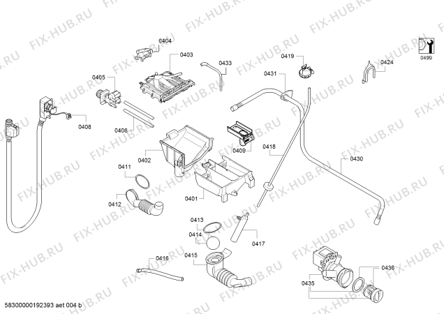 Схема №1 CWF14N21 с изображением Панель управления для стиралки Bosch 11023479