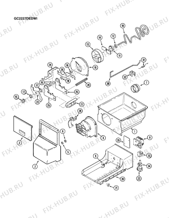 Схема №3 GC2227DEDW с изображением Покрытие для холодильника Whirlpool 481201224156