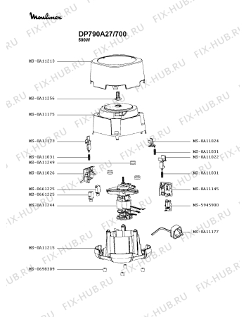 Схема №2 DP790A27/700 с изображением Емкость для электромиксера Moulinex MS-0A11206