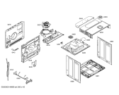 Схема №3 HBA73R251E Horno.bosch.py.2d.b2.e3_cif.pt_bsc.inx с изображением Передняя часть корпуса для плиты (духовки) Bosch 00701709