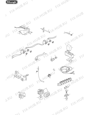 Схема №2 AP1246GWT с изображением Вложение для плиты (духовки) DELONGHI 085090