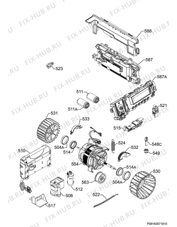 Схема №2 T65289NAC с изображением Обшивка для сушильной машины Aeg 140020166017
