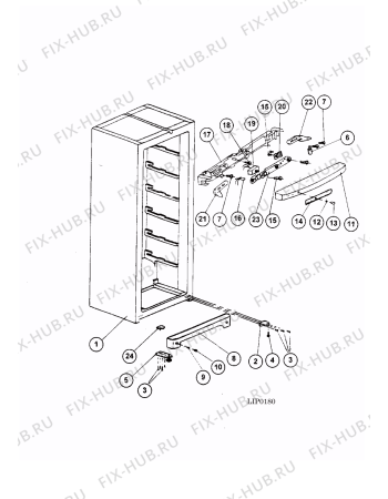 Схема №2 SFR167NF (F050043) с изображением Обшивка для холодильника Indesit C00256984