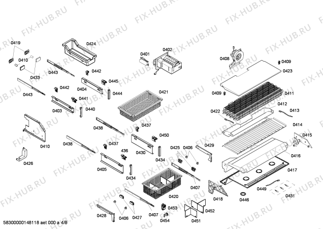 Схема №2 CIB36MIER1 KF 1901 SF с изображением Планка для холодильника Bosch 00684682