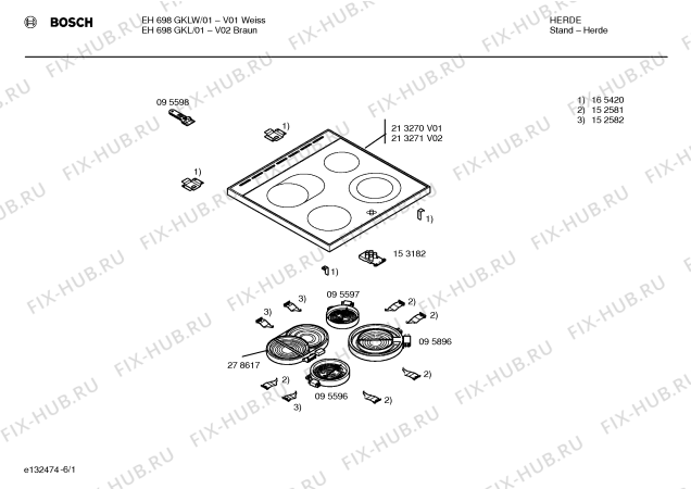 Схема №1 PC7686P с изображением Панель для духового шкафа Bosch 00299521