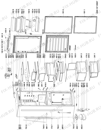 Схема №1 KGIC 2870 A++ с изображением Дверь для холодильника Whirlpool 481010725677