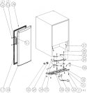 Схема №2 KF3275W (462665, ZOS08562) с изображением Дверка для холодильной камеры Gorenje 494704